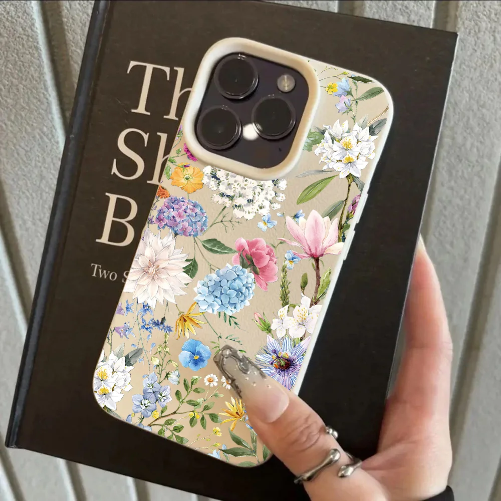 HOT Luxury Retro Flowers Lichee leather pattern Phone Case For Samsung A57 A36 A26 A07 A55 A35 A16 A15 A14 A05S A05 4G 5G