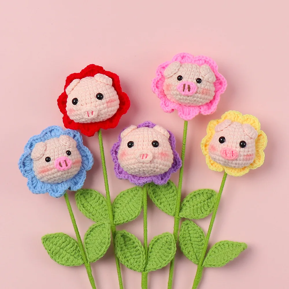 

NEW Kids Gift Cartoon Animal Bouquet Rabbits, Pigs, Frogs Bouquet Gif For Birthday Decoration Teacher's Day Gift