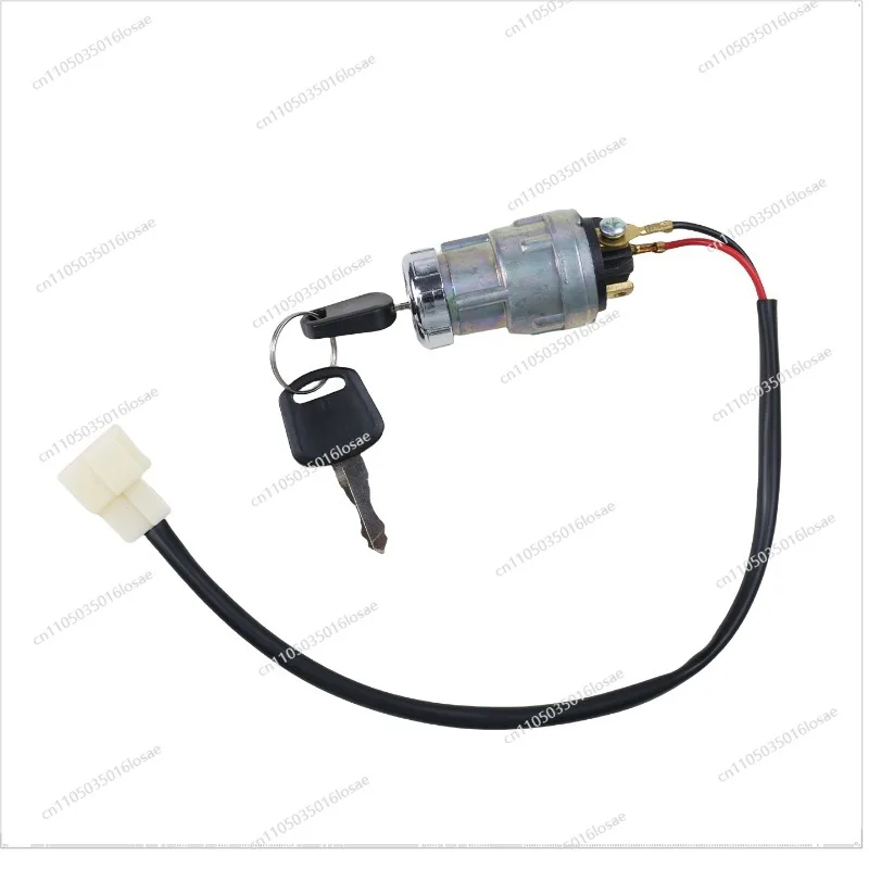 For Sightseeing Car 2 Line Power Lock Switch Golf Cart Patrol Car 3 Line Third Gear Electric Door Lock Key Key