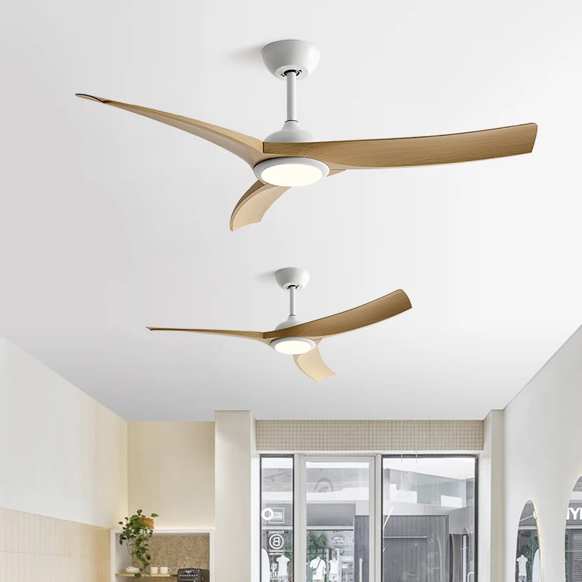 FUMANJIA 52Inch Ceiling Fan with Light 16W LED | Silent DC Motor 6-Speed Remote Control 3-Color Dimming for Living Room Bedroom