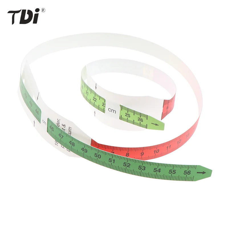 26-60cm Reusable Baby Head Circumference Tape Measure for Pediatrics Babies Plastic Non-Stretchable with End Insert