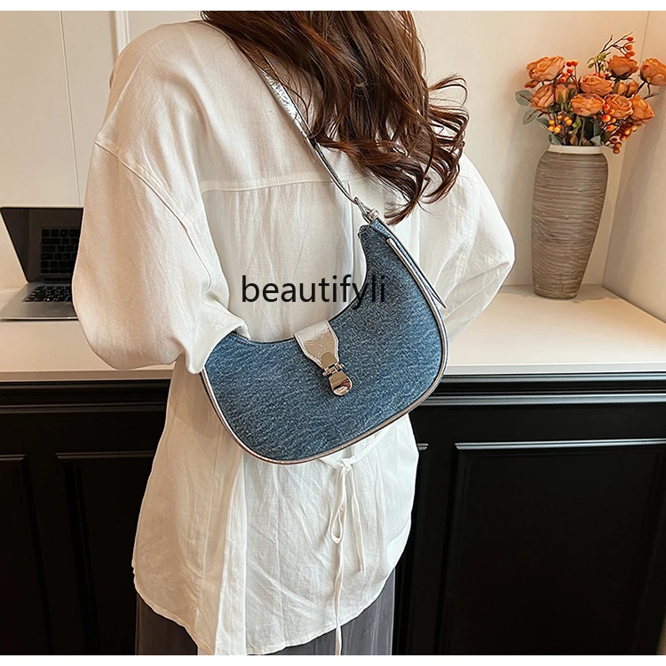 Popular Summer New One-Shoulder Underarm Bag Fashion All-Match Commuter Crossbody Dumpling Bag