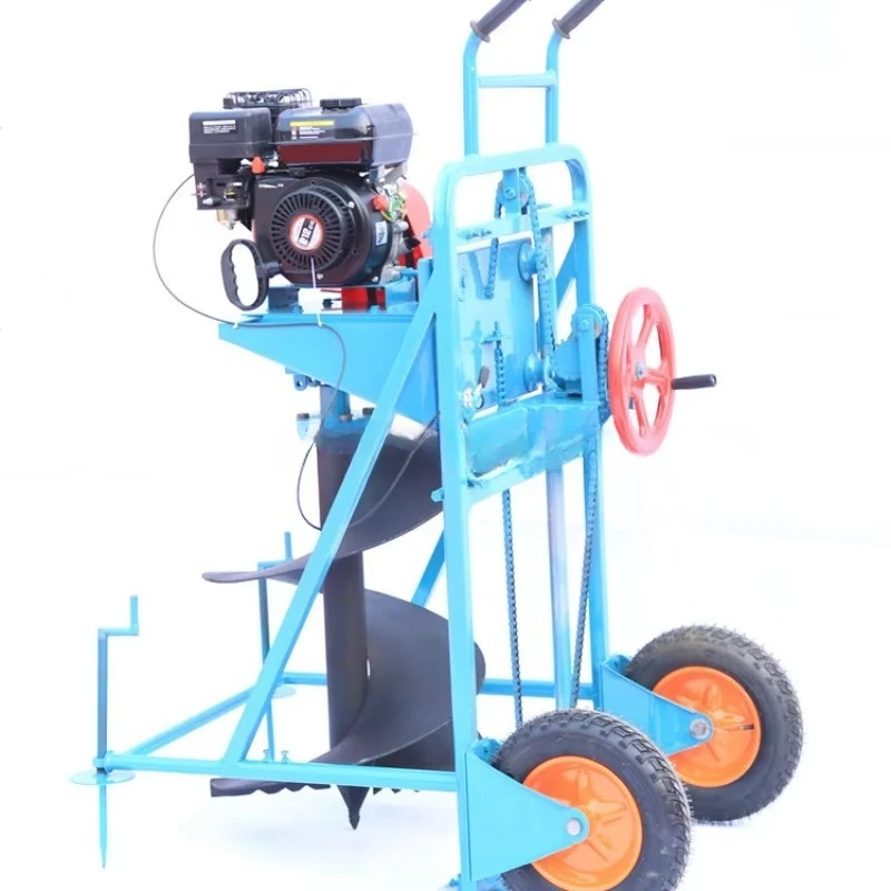 Portable Electric Earth Auger Drill, Hard Soil Ground Drilling Machine for Electric Pole Construction