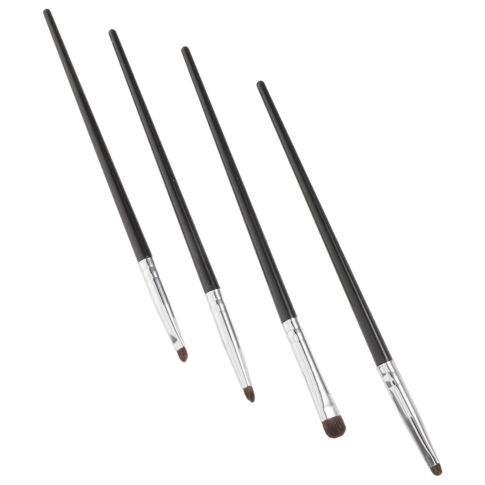 

4Pcs Professional Eyeshadow Makeup Brushes Set Natural Horsehair Bristles for Smooth Delicate Eye Makeup Eyeshadow Smudge Brush