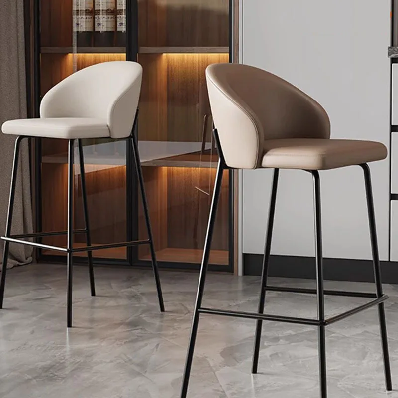 High quality Nordic bar chairs, simple waterproof modern bar chairs, metal comfortable chairs, home furniture