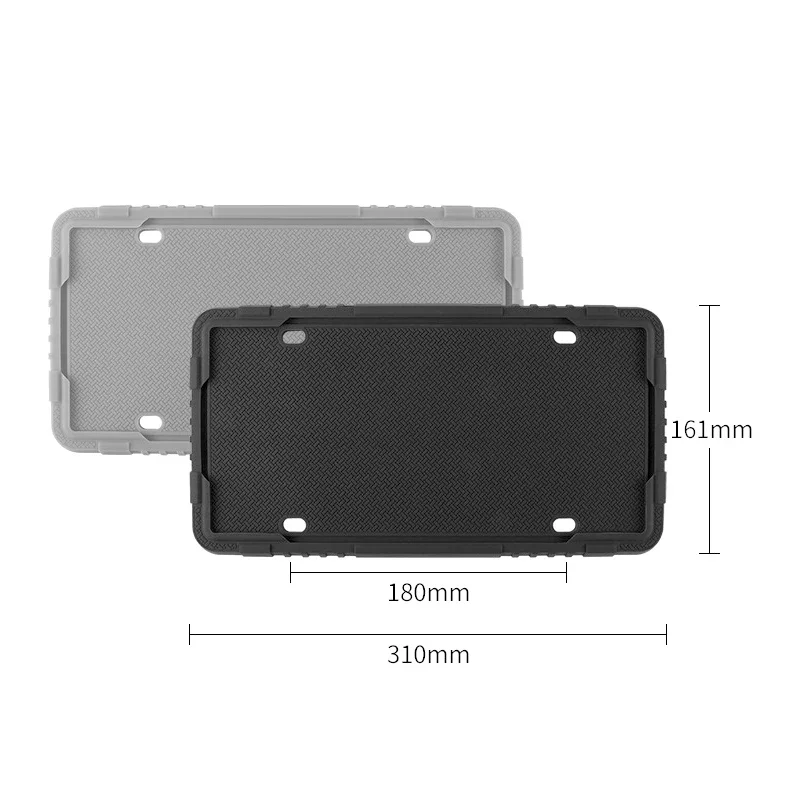 For Subaru Car Silicone License Plate Frame Kit Detachable Waterproof Antirust Number Plates Holder Bracket for US Canada Auto