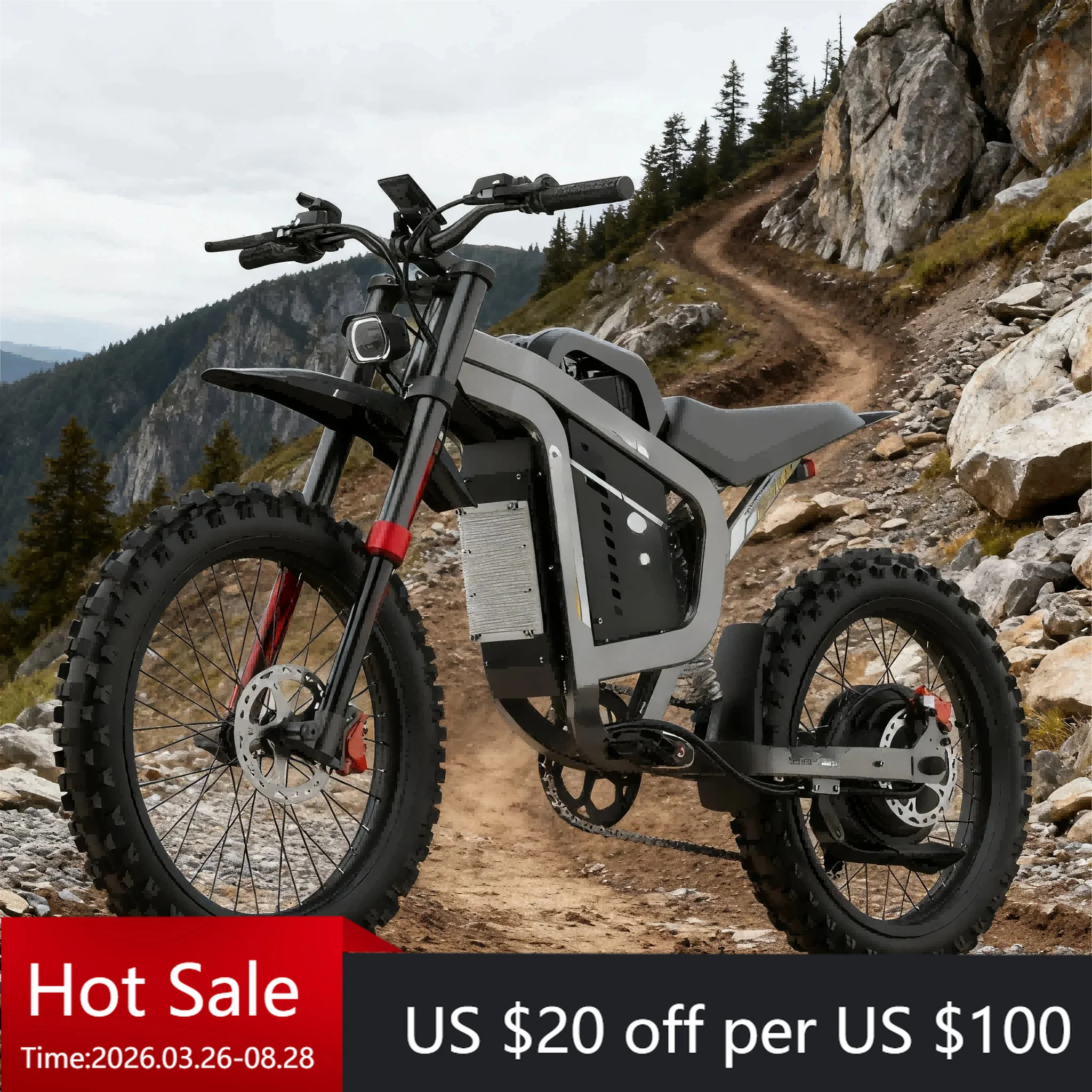 

Tc electric off-road motorcycle with powerful 75 km/h electric off-road vehicle 150 kg load capacity 72v brushless motor