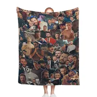 Chris Evans Collage Throw Blanket Super Soft Plush Quilt for Home Office Decor Portable Thin Textile Blankets