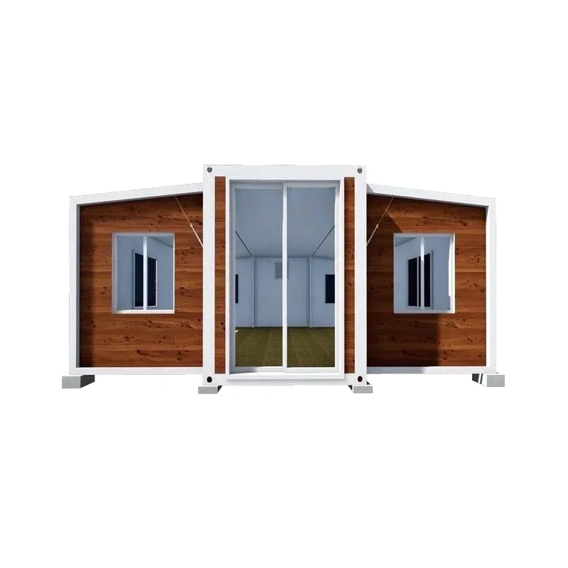 Double Wing Expandable Container House Foldable House 4 Bedroom Prefabricated Wooden House