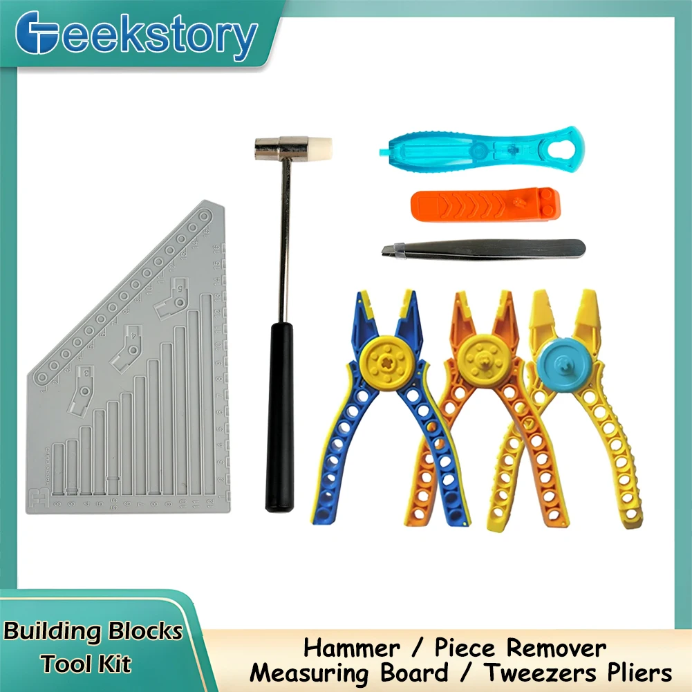 Building Blocks Tool Set Brick Separator Tools Multi-functional Hammer Pliers Tweezers Compatible with legoeds Technical Parts