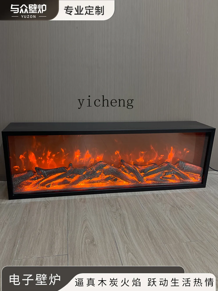 

TQH integrated molding electronic fireplace core household TV cabinet embedded heater