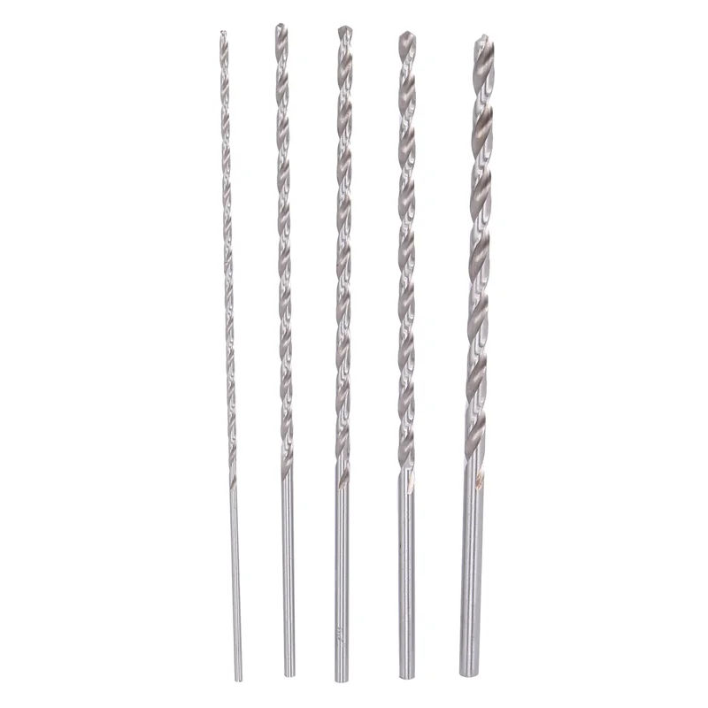 AB45 20PCS Extra Long High-Speed Steel Drill Bit Sets Straight Shank Twist Drill Bit Tool 2-5Mm For Wood