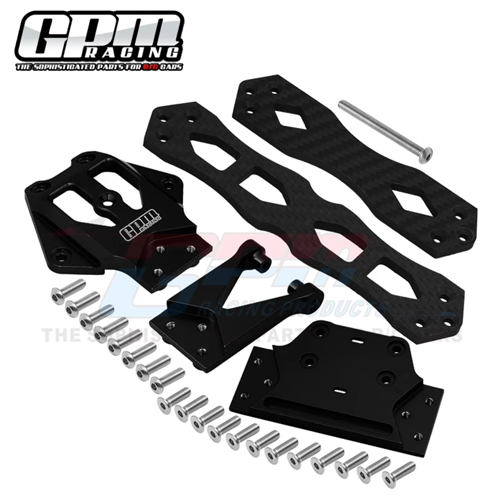 GPM for LOSI 1/10 Lasernut U4 ROCK TACER LOS03028 RC Cars Metal Aluminum Carbon Fiber Second Floor Board Support Plate LOS231064