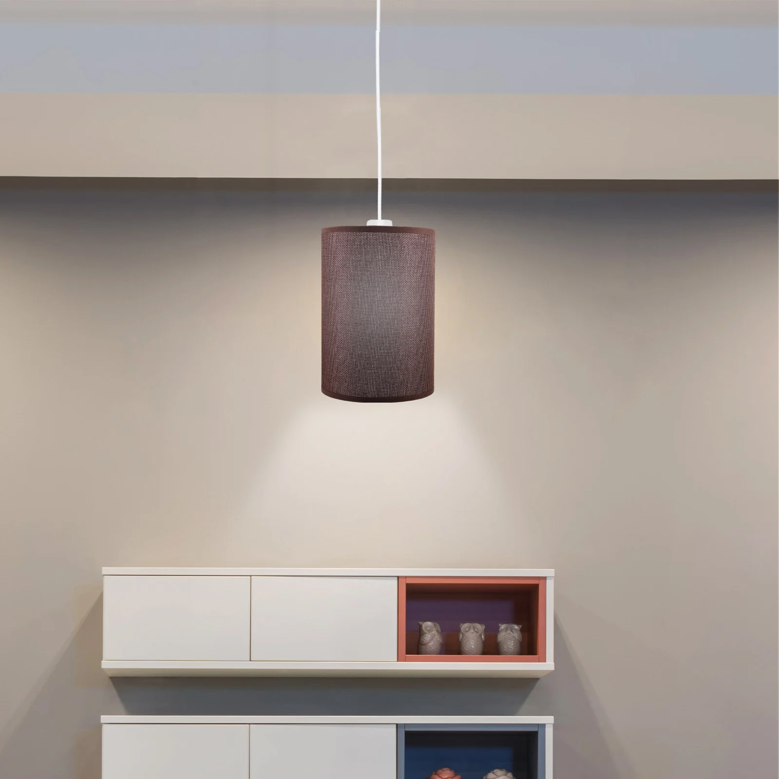 

E27 Light Socket Round Decorative Lampshade Simple Tc Iron Lamp Cover for Table Floor Lamp Bedroom Living Room