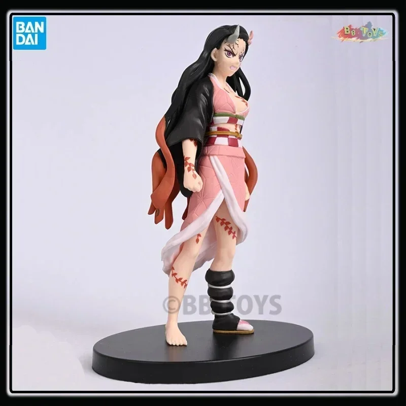 Em estoque original banpresto anime demon slayer kamado nezuko pvc figura de ação 160mm bandai estatueta brinquedos modelo colecionável