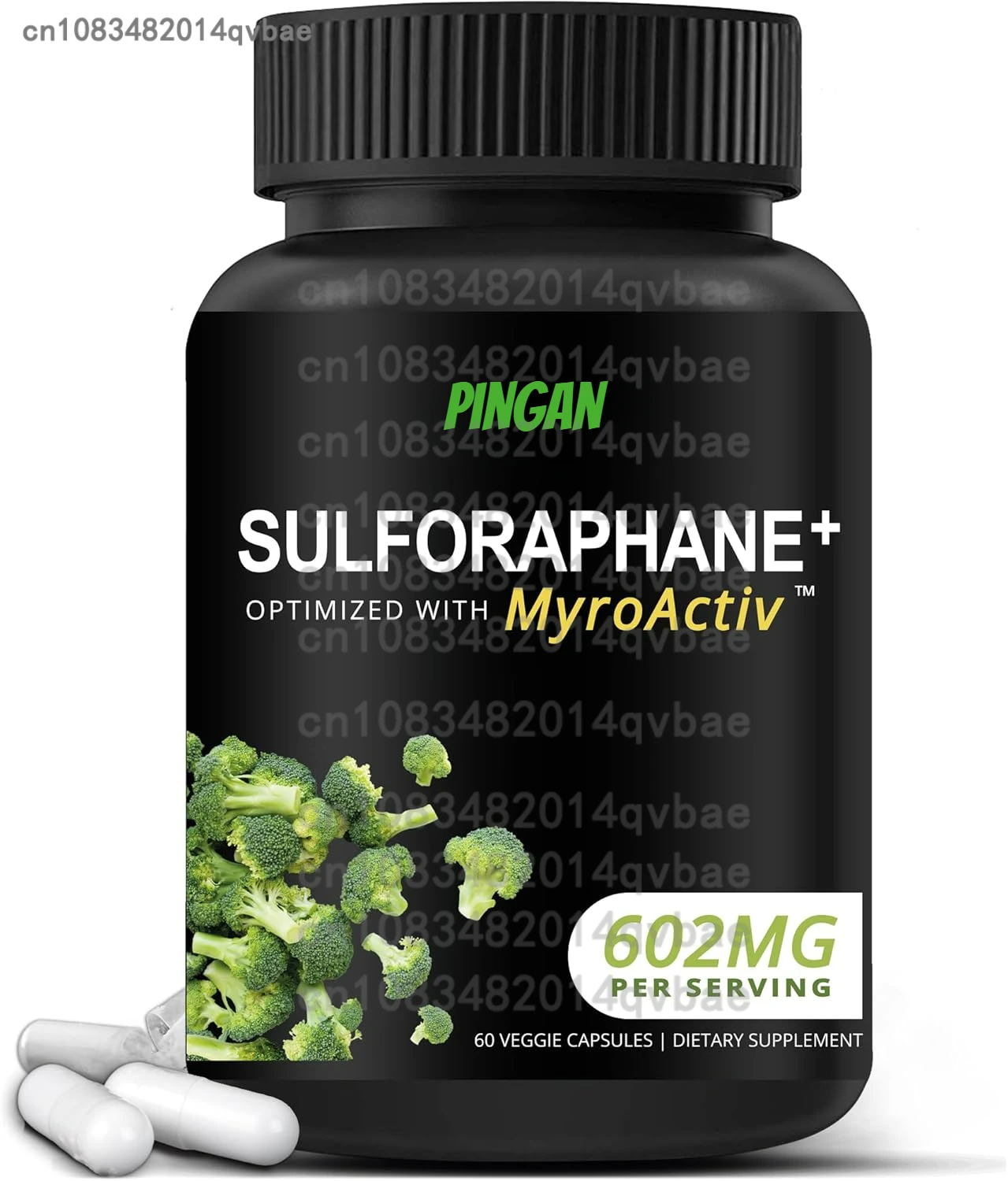 Sulforaphane+ 602mg - Contiene Inosidasa, Extracto de Semilla de Brócoli - Suplemento Antioxidante 60 Cápsulas