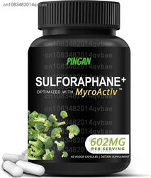 Sulforaphane+ 602mg - Containing Inosidase, Broccoli Seed Extract - Antioxidant Supplement 60 Capsules