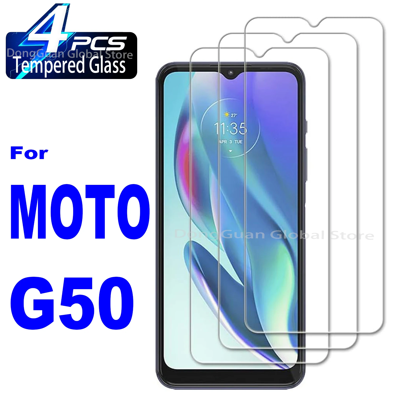 

For Motorola Moto G50 Tempered Glass Screen Protector Glass Film