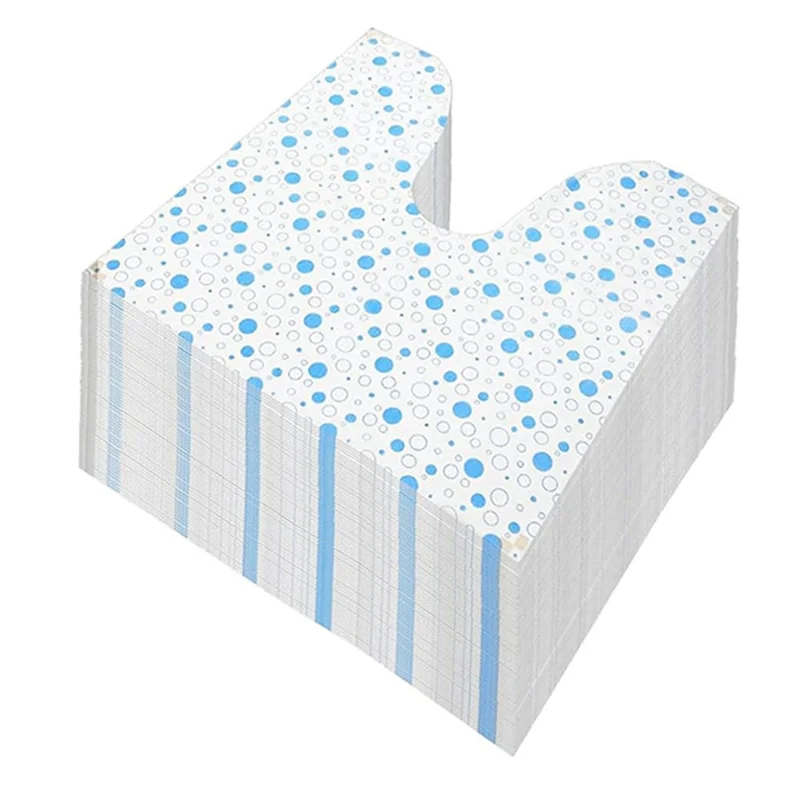 

AT63 - водонепроницаемый нескользящий одноразовый коврик для унитаза, 50 упаковок, защита для пола унитаза для мочи, U-образный коврик для приучения к туалету