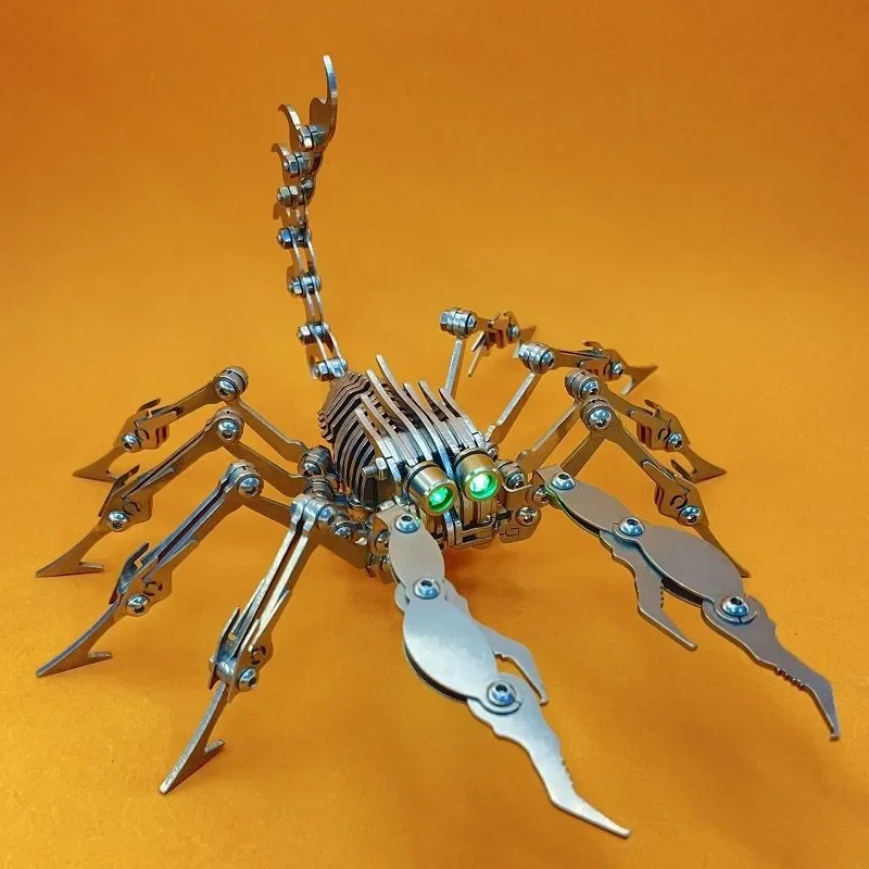 Punk,Mechanical Scorpion,Puzzle Puzzle,Insect Models,Highly Difficult Brain Burning DIY,Metal 3D Puzzle