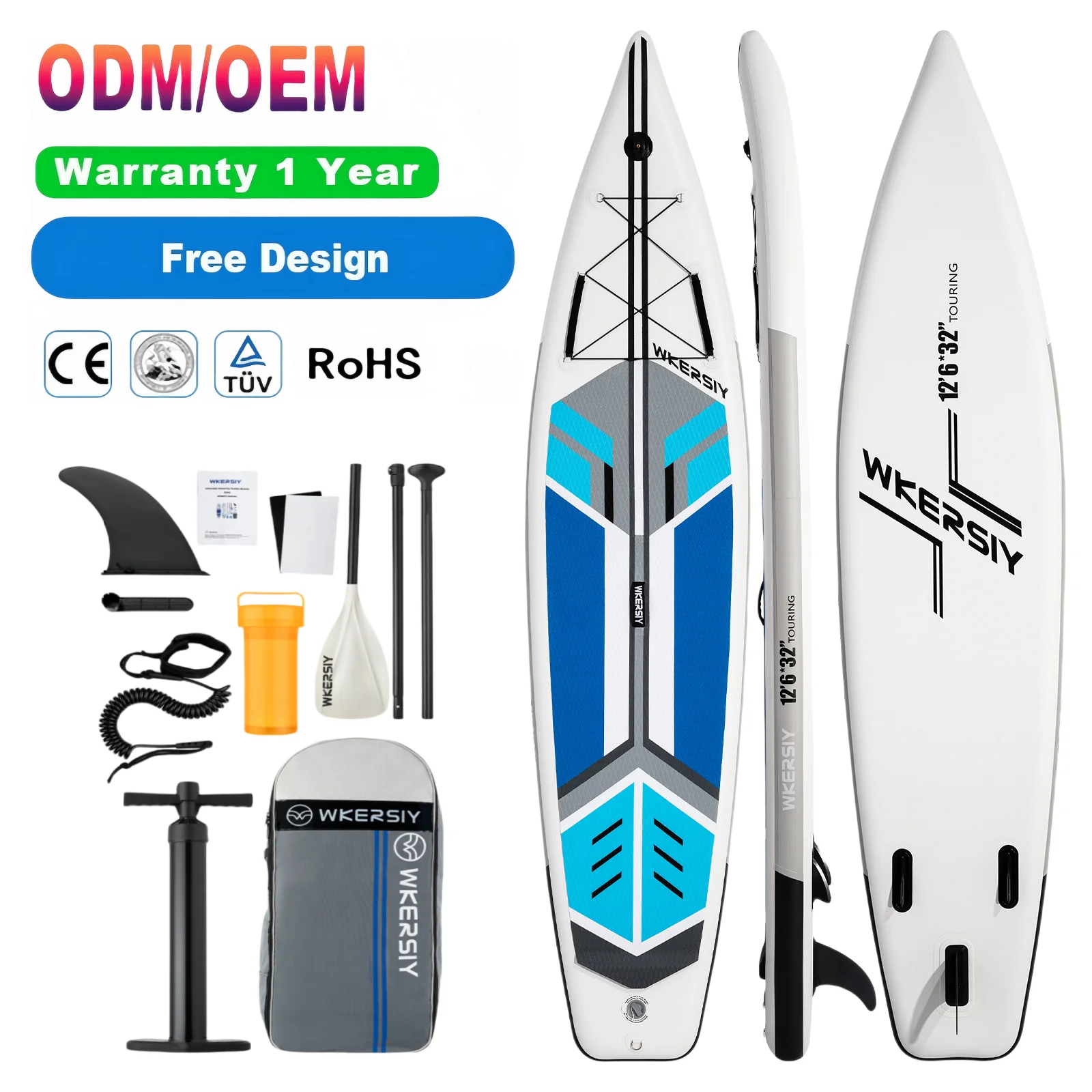 

Hot Sale New Soft Top Air Inflatable Racing SUP Board Top Quality Inflatable Stand Up Racing Surfing SUP Paddle Board