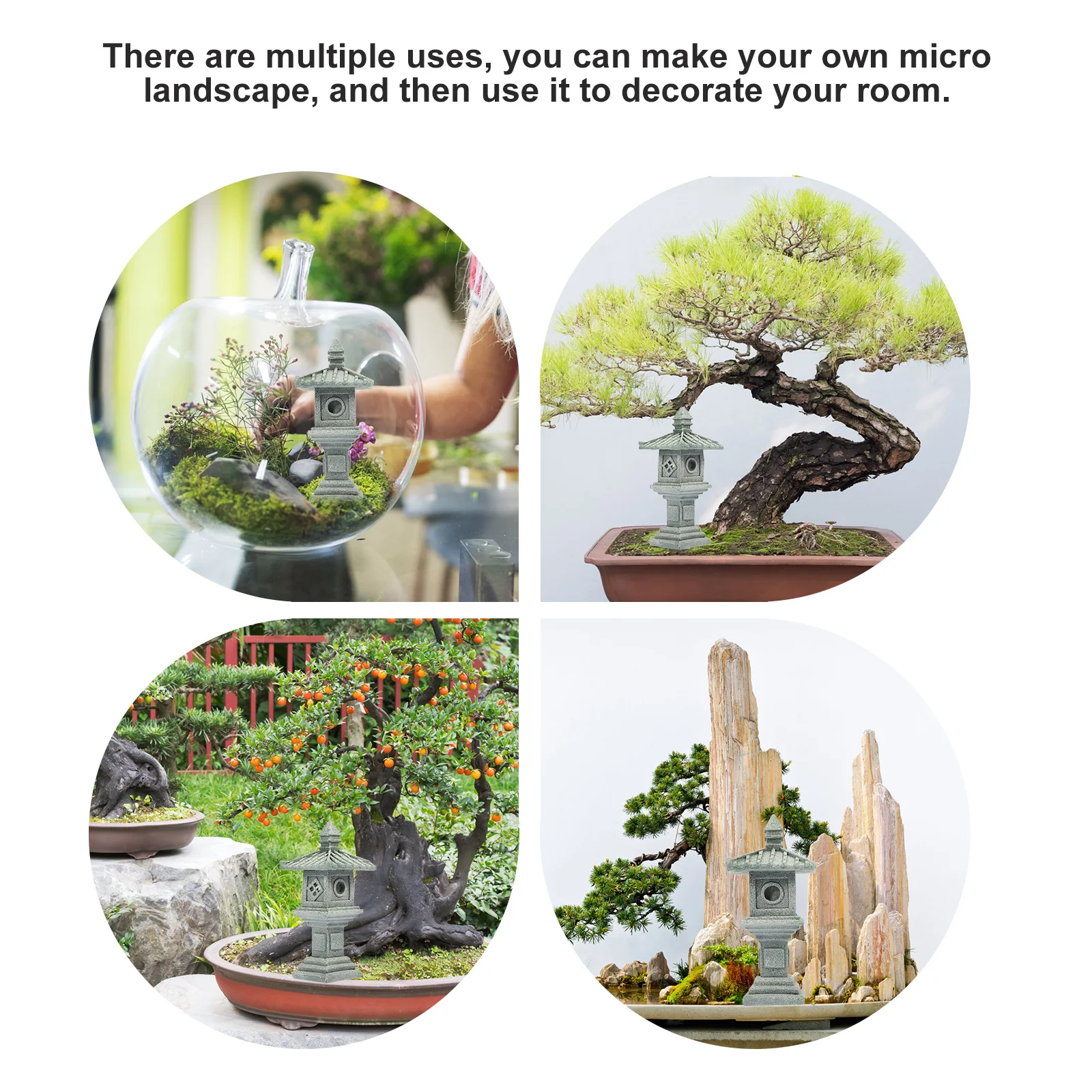 

Simulation Miniature Bonsai Ornament For Micro Landscape Decor Zen Garden Home Desktop Accessory Garden Decoration