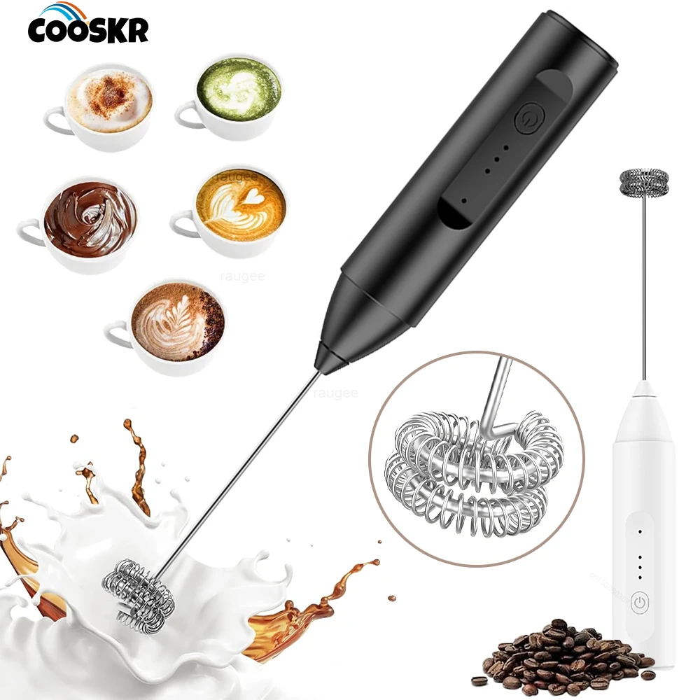 Milk Foam Machine Cream Blender Electric Coffee Frother Portable Hand Milk Frother Drink Mixer for Matcha Lattes Cappuccino