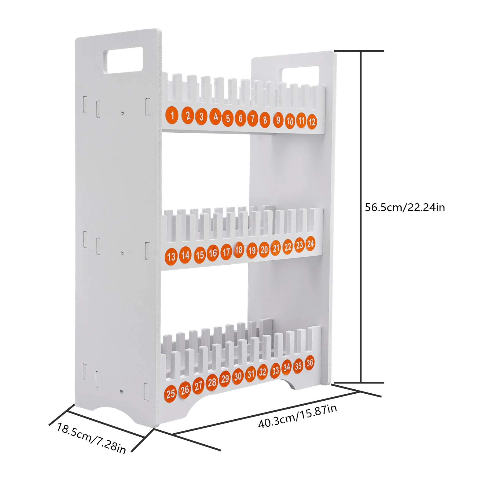 Organizer na telefony komórkowe z 36 przegródkami, wytrzymały organizer z PVC z numerowanymi przegródkami do zarządzania telefonami w klasie lub biurze.