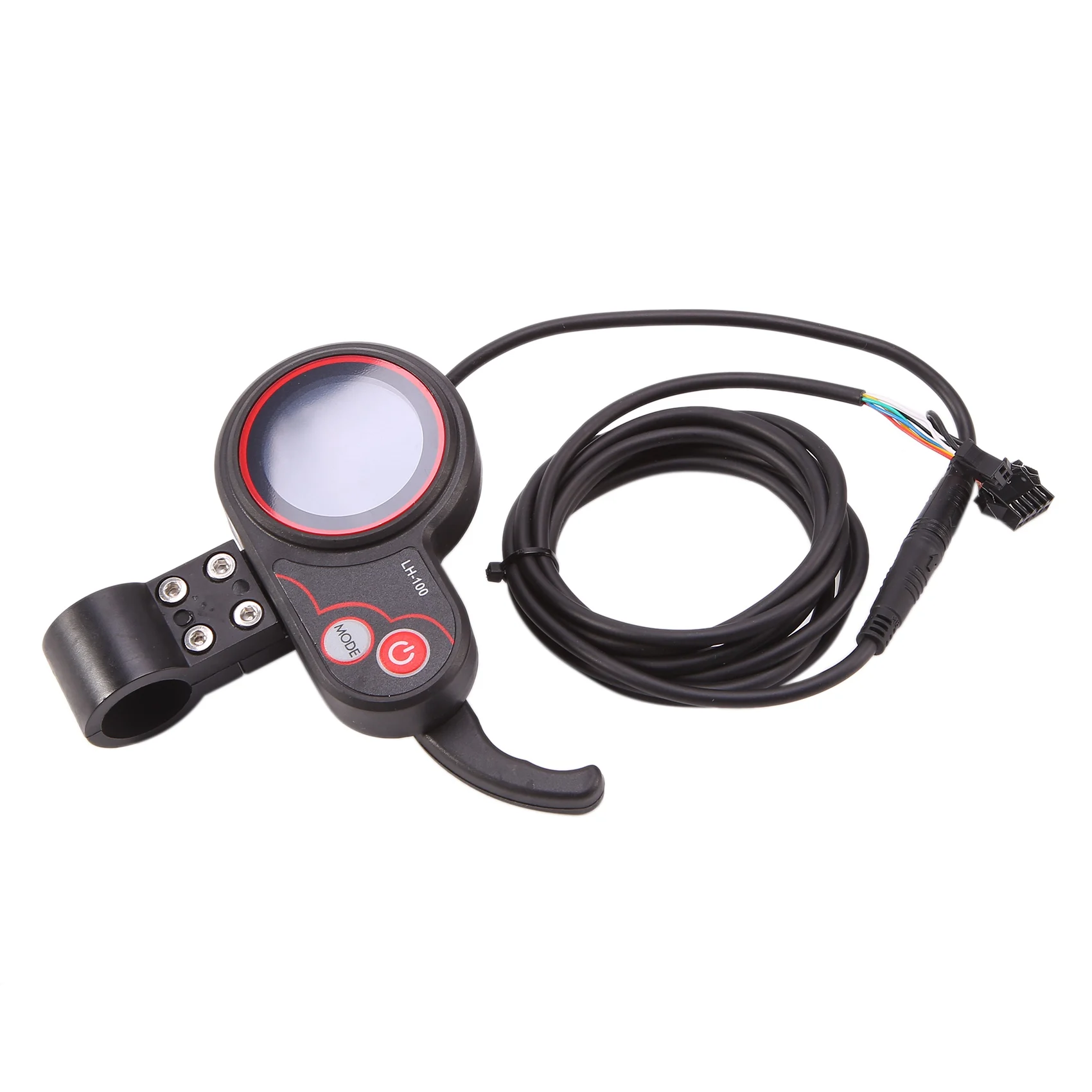 LCD-LH100 24V/36V/48V/60V 6 Pins Electric Bike Display Thumb Throttle Speedometer Control Panel for Electric Scooter