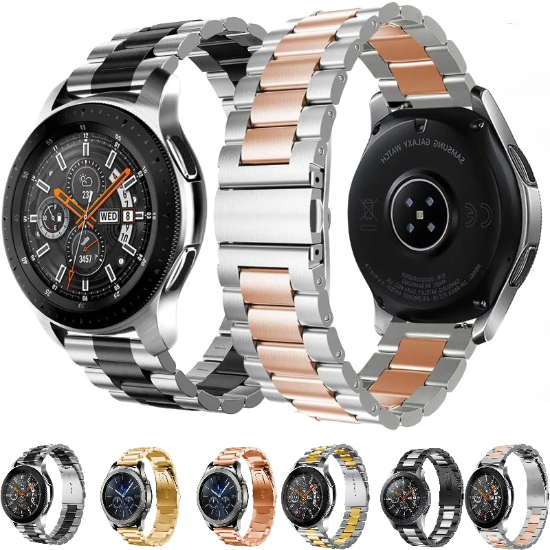 

Ремешок металлический для Huawei Watch GT2/3 Pro Amazfit GTR/GTS, спортивный браслет для Samsung Galaxy Watch 4/6 Classic, 20 мм 22 мм