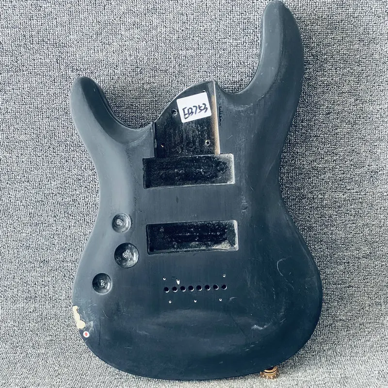 

EB753 Left Hand Version 8 String Electric Guitar Body with Paint and Wood Damages See Through 2 Humbucker Pickups for DIY