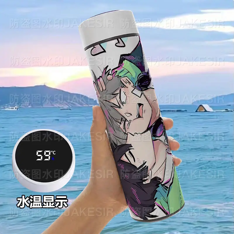 أنيمي الغريبة المرحلة حتى إيفان تأثيري 500 مللي عرض درجة الحرارة كوب قارورة عازلة من الفولاذ المقاوم للصدأ القهوة القدح الترمس هدية عيد ميلاد