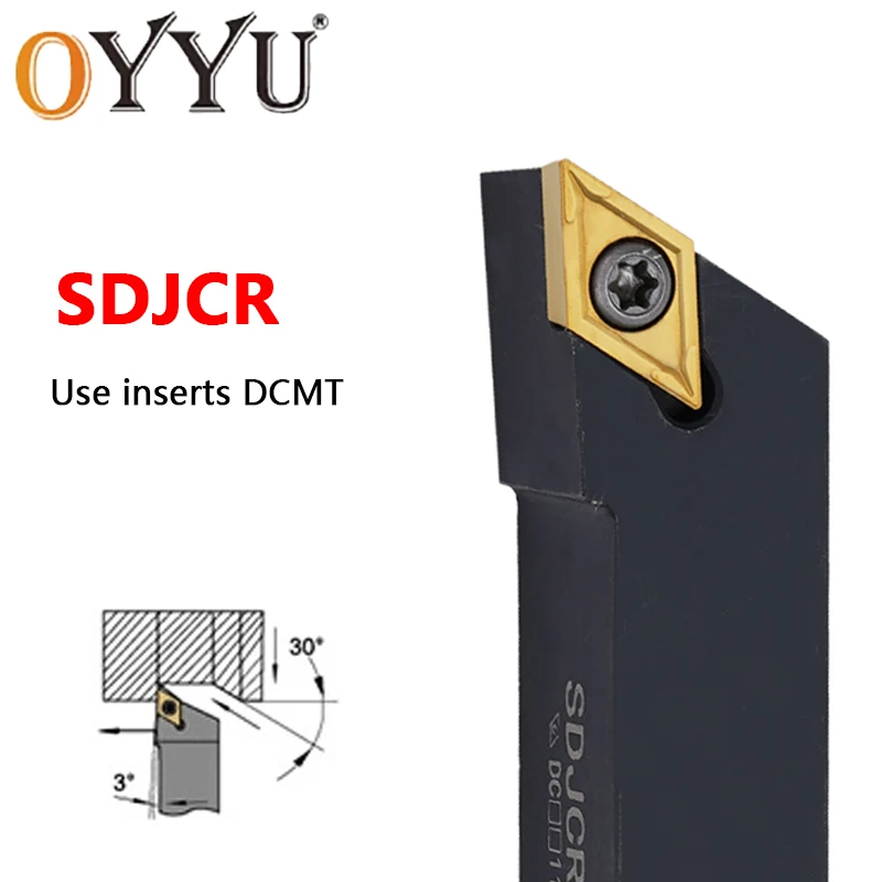 Sdjcr 1010 2023 1212 1616 Cnc Externo Tunring Ferramenta Titular Uso Dcmt Carbdie Inserções 1pc Sdjcr1212h07 Sdjcr1010h07 Sdjcr1212h11