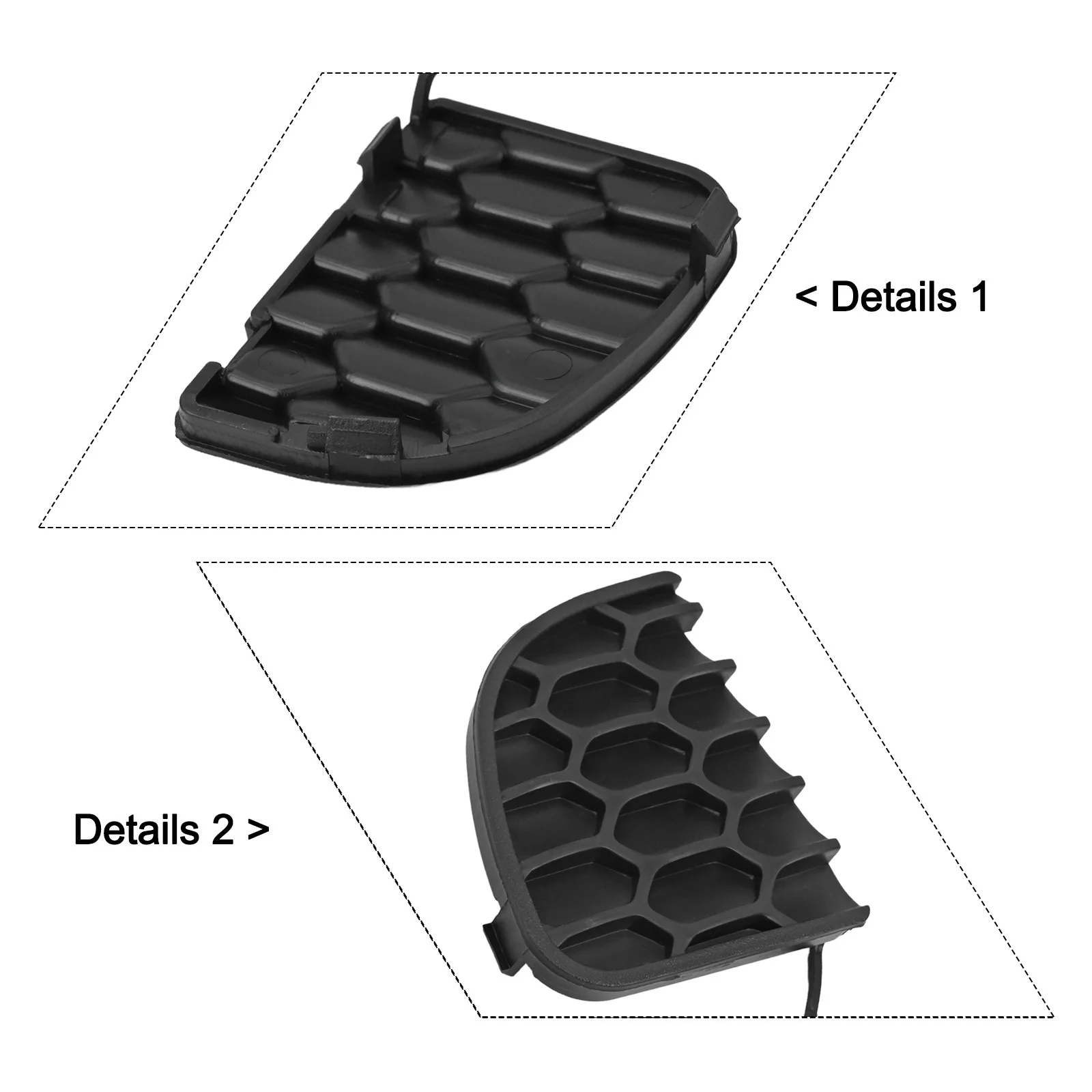 Unpainted Bumper Cap Tow Hook Eye Cap Unpainted Direct Replacement Bumper Part Single Piece Bumper Part Unpainted Finish