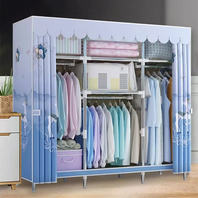 Portable Partitions Wardrobe Organizer Storage Clothes Bedroom Closet Cabinet Simple Display Watches Muebles Trendy Furniture