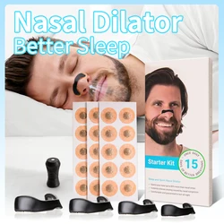 Magnetic Nasal Strips Nasal Breathing Dilators Kits Increase Air Intake Improve Sleeping Reduce Snoring for Nighttime