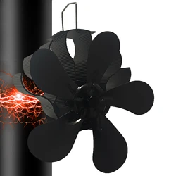 Magnetische Houtkachelventilator, Door Warmte Aangedreven Kachelventilator, Magnetisch Gemonteerde Rookpijp Haardventilator, Stille Ecofan Voor Gas/Houtblokken/Pellet