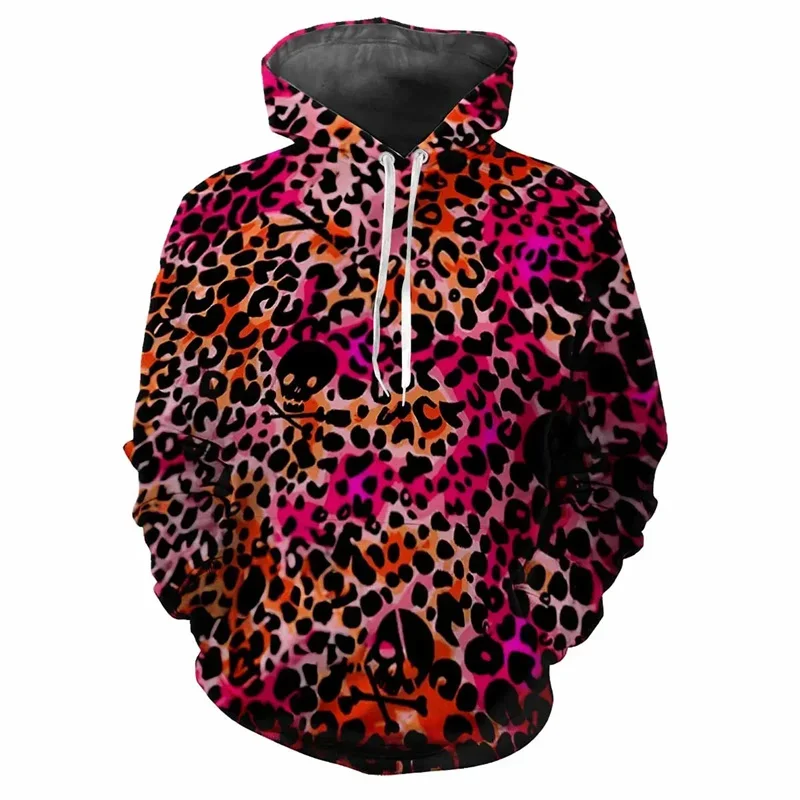 Animal skin giraffe zebra leopard hoodie mens 3d printed long sleeve pullover sweatshirt street hooded jacket mens sweatshirt