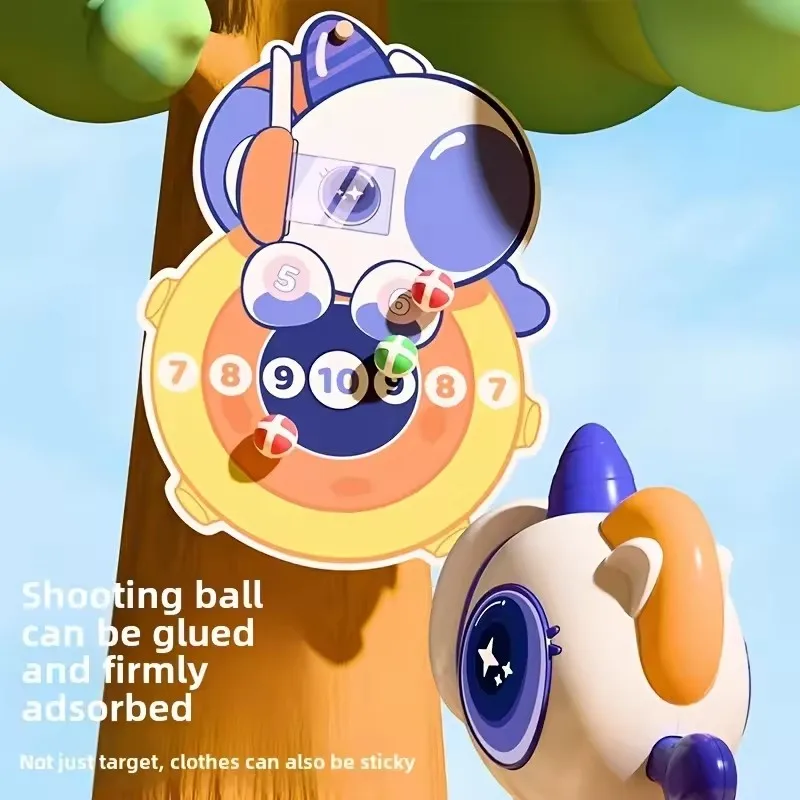 La pistola giocattolo per bambini con palla di dinosauro che può palline appiccicose catapulta è un giocattolo educativo adatto sia per ragazzi che per ragazze come