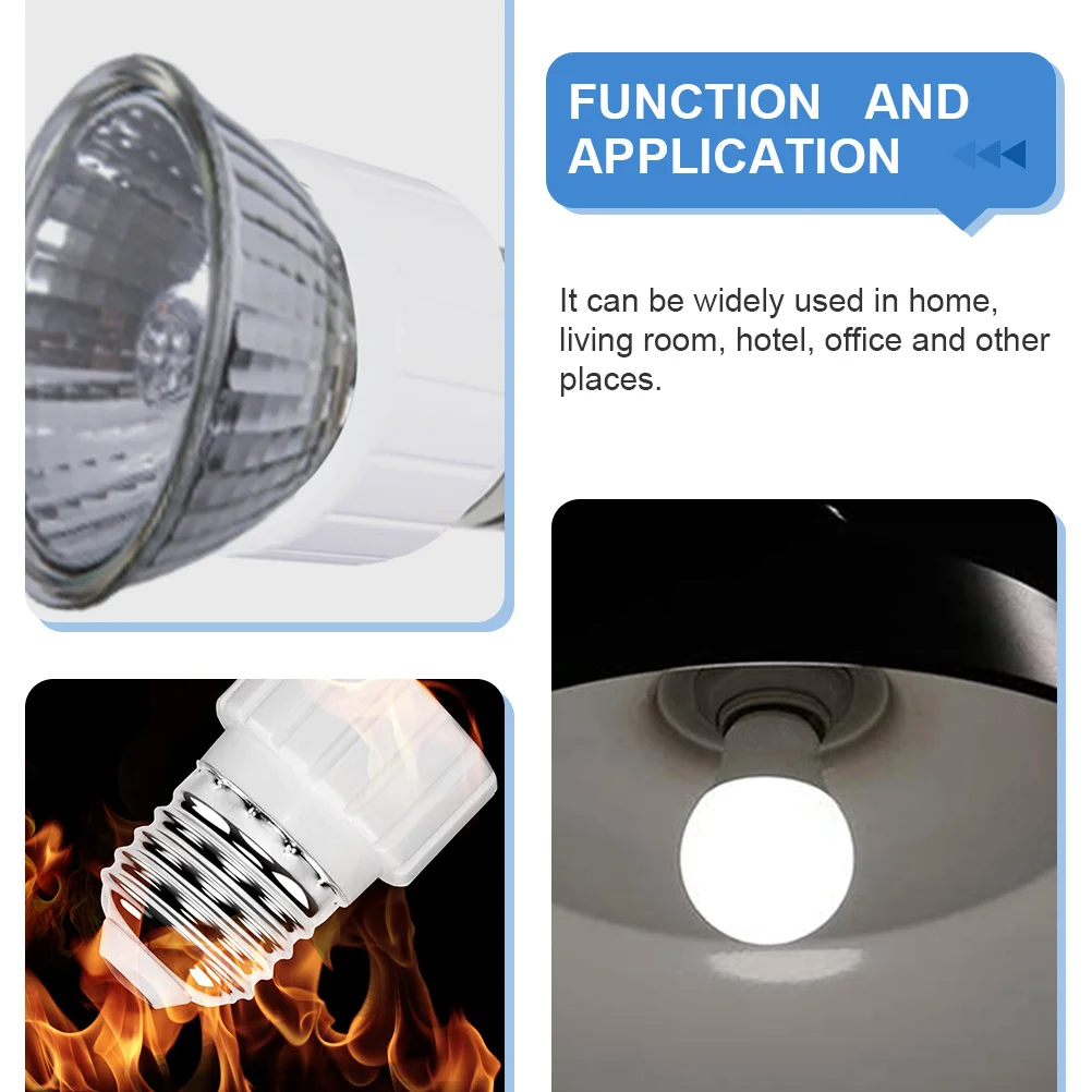 

10 шт. адаптер для лампы E27 на Gu10, гладкий внешний вид, решение для экономии времени для лампочек, адаптер для цоколя E27 на гнездо Gu10