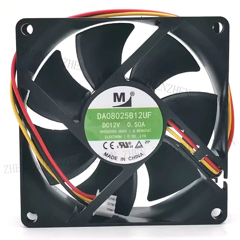 S New for M DA08025B12UF DC12V 0.50A 3 pin cooling fan#QW
