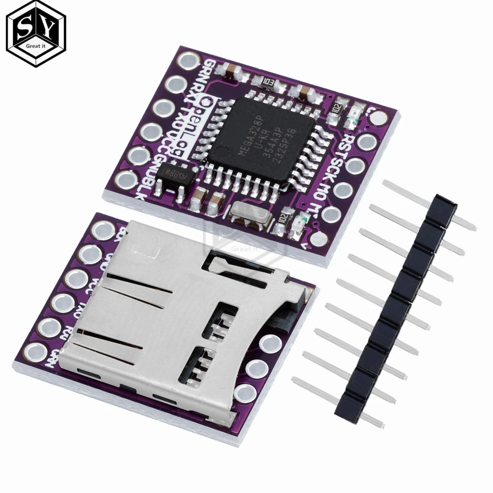 Openlog Serial Data Logger Open Source Data Recorder Naze32 F3 Blackbox ATmega328 Support Micro SD Module For Arduino