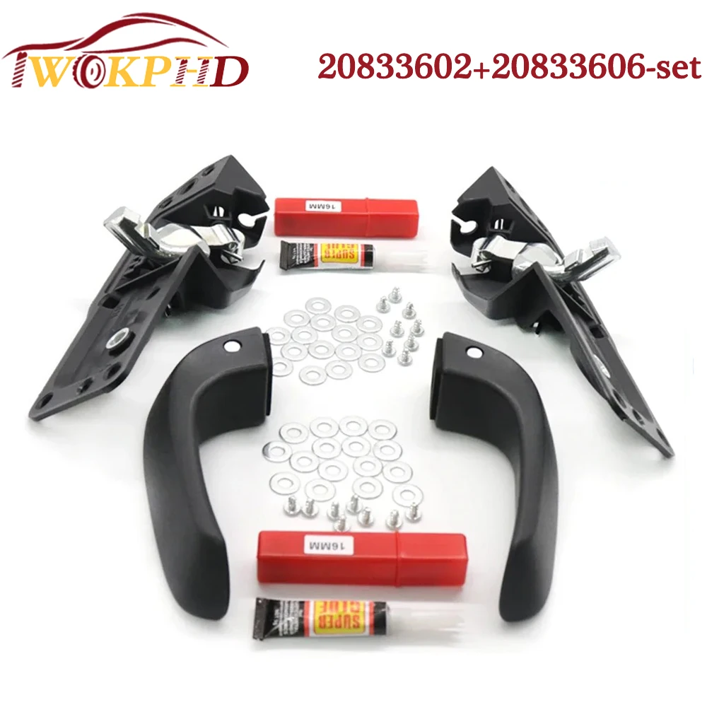 1 SET Left and Right Car Interior Door Handle Repair Kit Inside 20833602 20833606 For 07-14 Chevrolet Silverado 1500 2500 3500