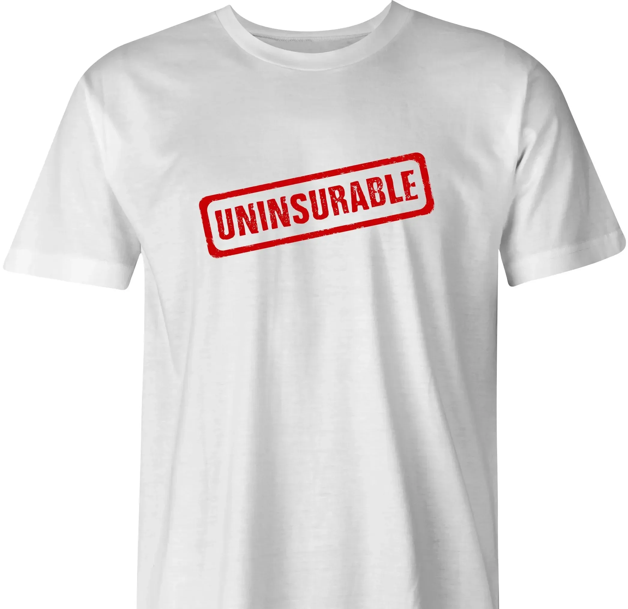 Футболка Uninsurable By Bigbadt с бесплатной доставкой по США. Забавная футболка для тех, кто не может найти хорошего друга.