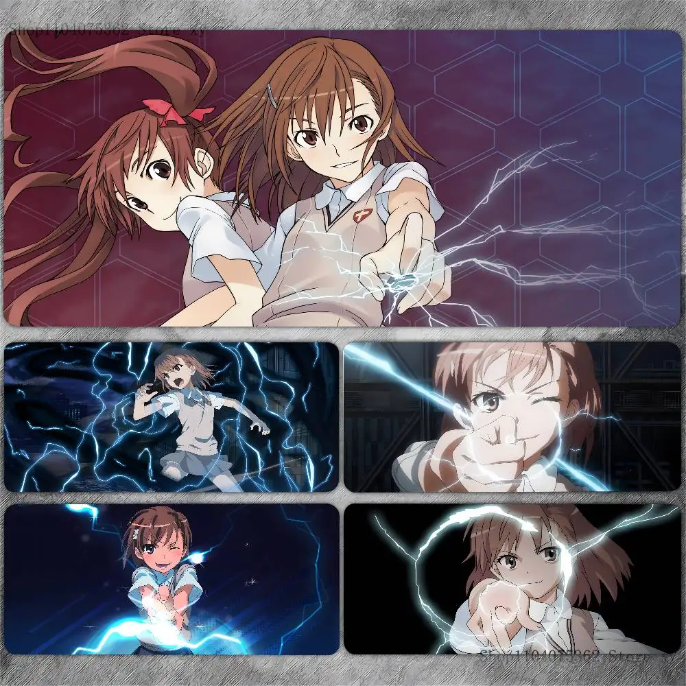 

A Certain Scientific R-Railgun Anime Mousepad Non-slip Suitable For Office Computers Laptops E-sports Desk Mats XXL Keyboard