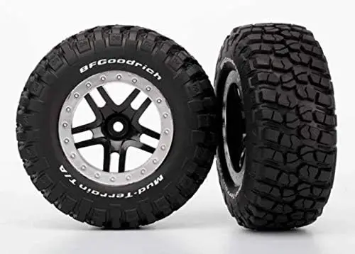 

Комплект из 2-х колес Traxxas 5883 с черными раздельными спицами и шинами - предварительно склеенные