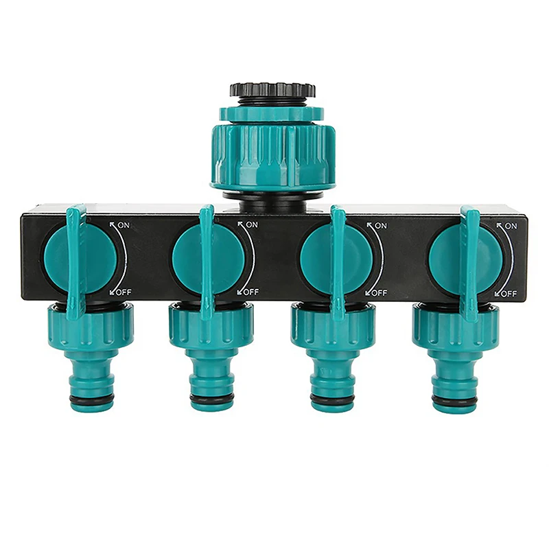 

4-Way Water Splitters 1" To 3/4" To 1/2" Thread European Standard Thread Garden Irrigation Connector Accessories Valve