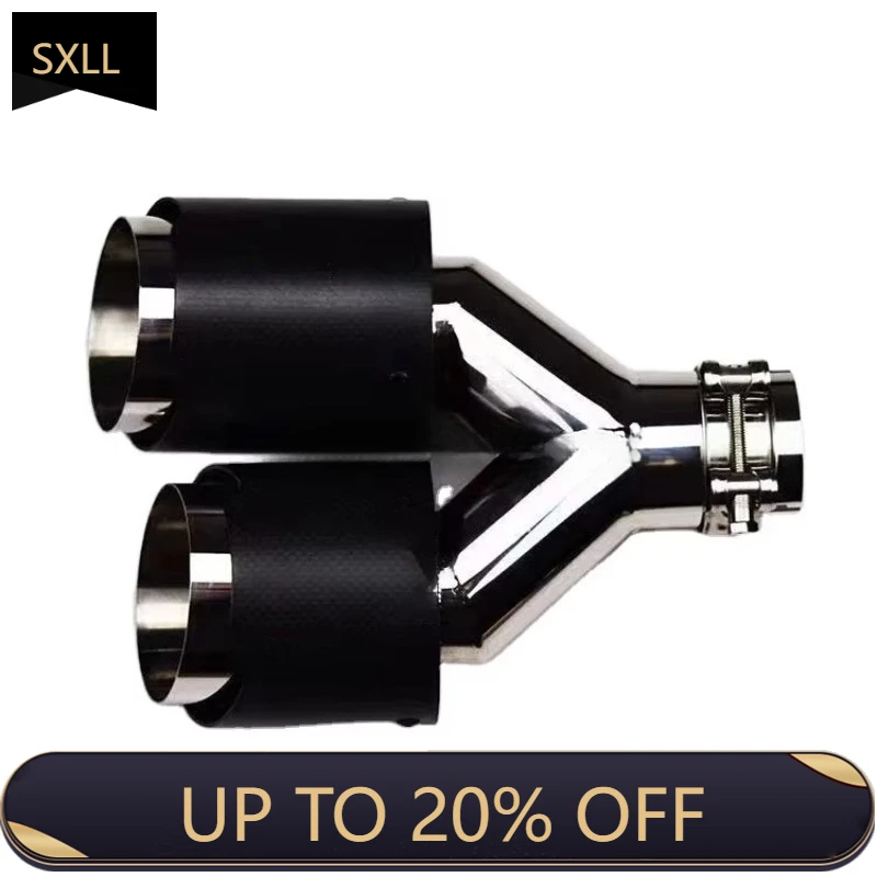 

SXLL High Quality Performance 304 Stainless Steel Carbon Fiber Accrapovich Exhaust Pipe Exhaust System Muffler Exhaust Tip