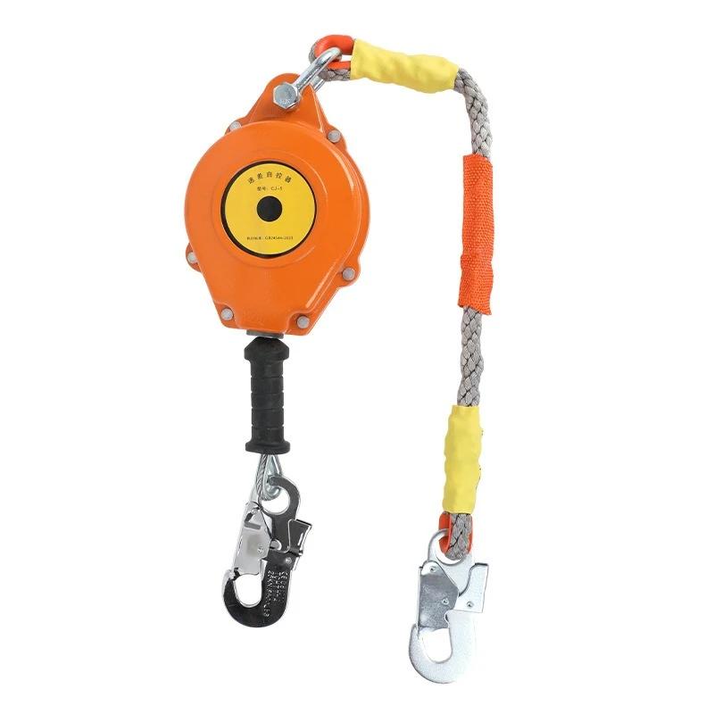 High Altitude Safety Self Retracting Lifeline Anti‑Collision Silent Fall Arrest Equipment 10M 15M Working Protection Tool