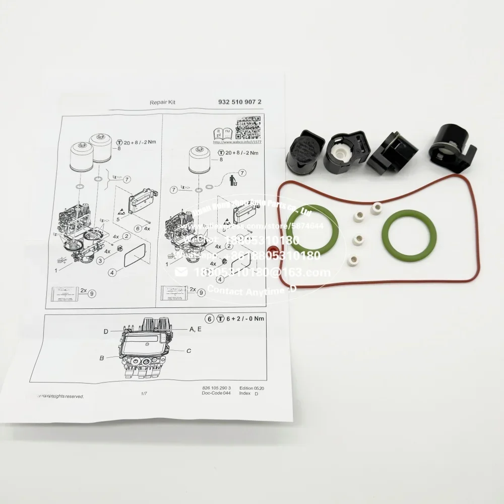 Reparaturset für Lufttrocknermodul, Teilenummer 2958113 Geeignet für Scania-Lkw – Detail 5